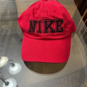 Nike Red Cap with Black Logo